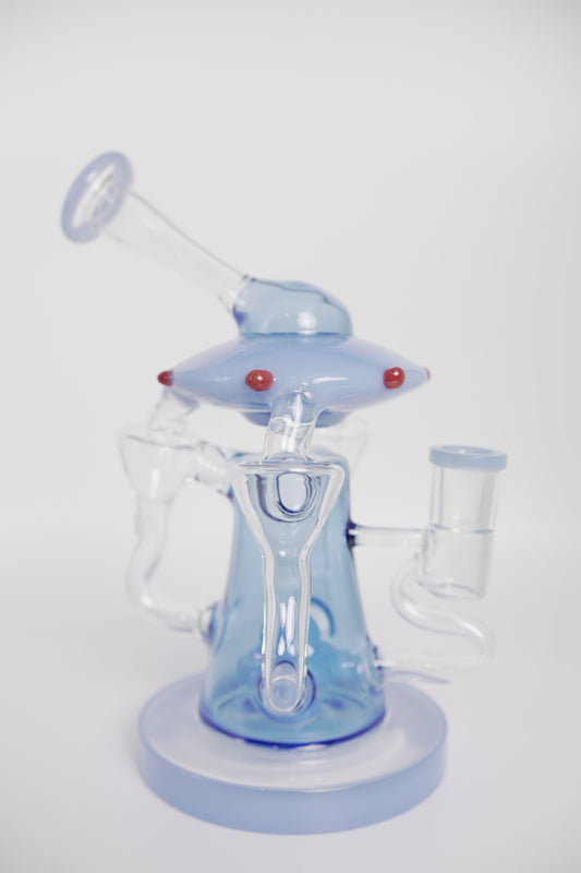 Glass Water Pipe | UFO Design | 6 Inch