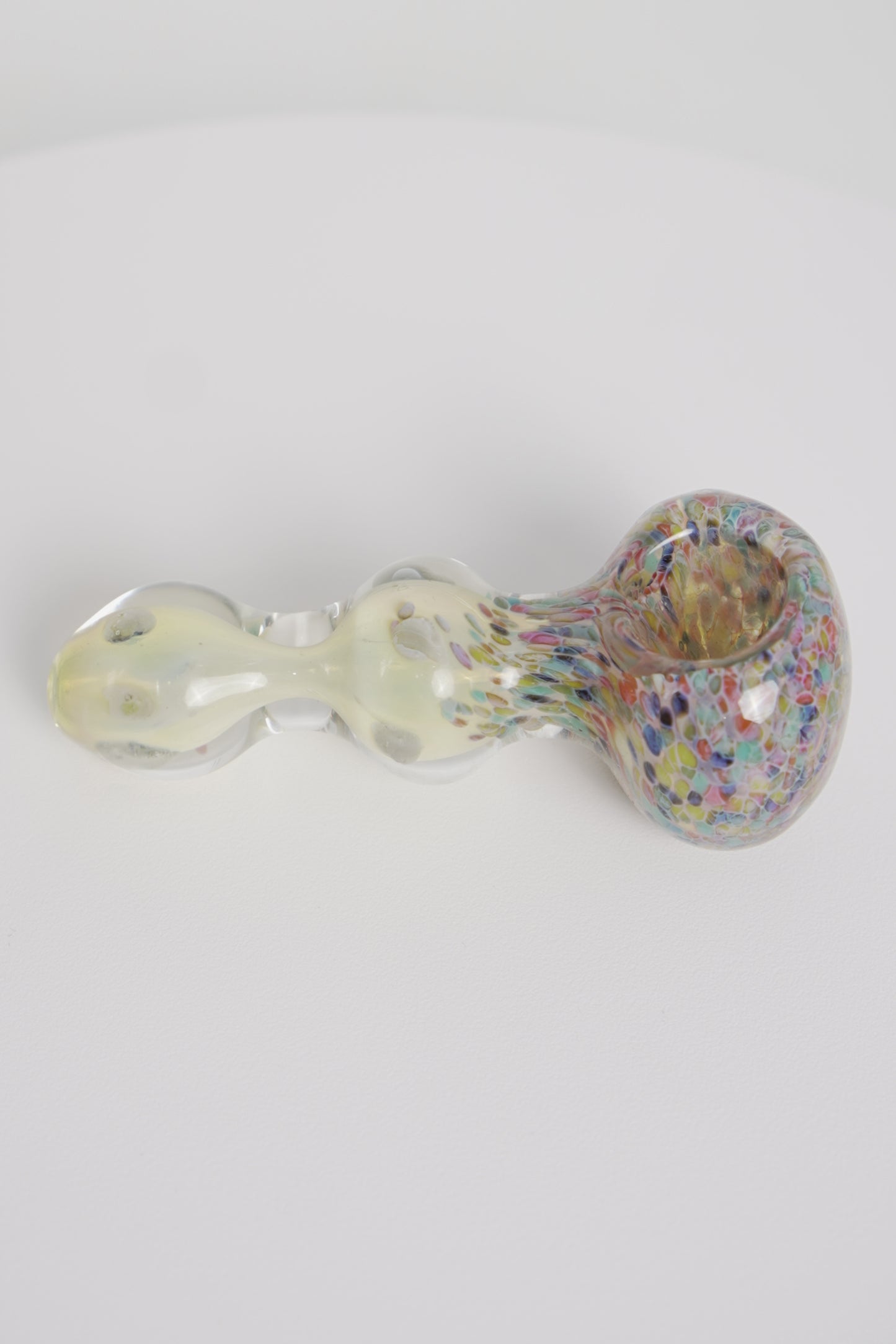 Glass Hand Pipe | Iridescent Finish | 3 Inch