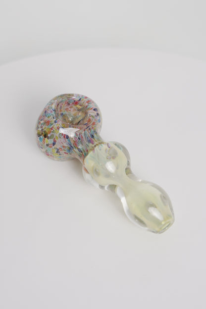 Glass Hand Pipe | Iridescent Finish | 3 Inch