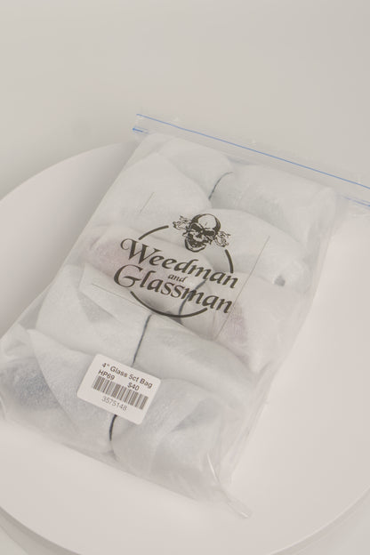 Frit w/ Silverfume Donut Hand Pipe | 4 Inch | 5 Piece Pack
