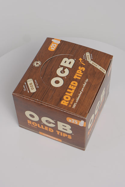 OCB Rolled Tips | Virgin | 20 x 25 Packs