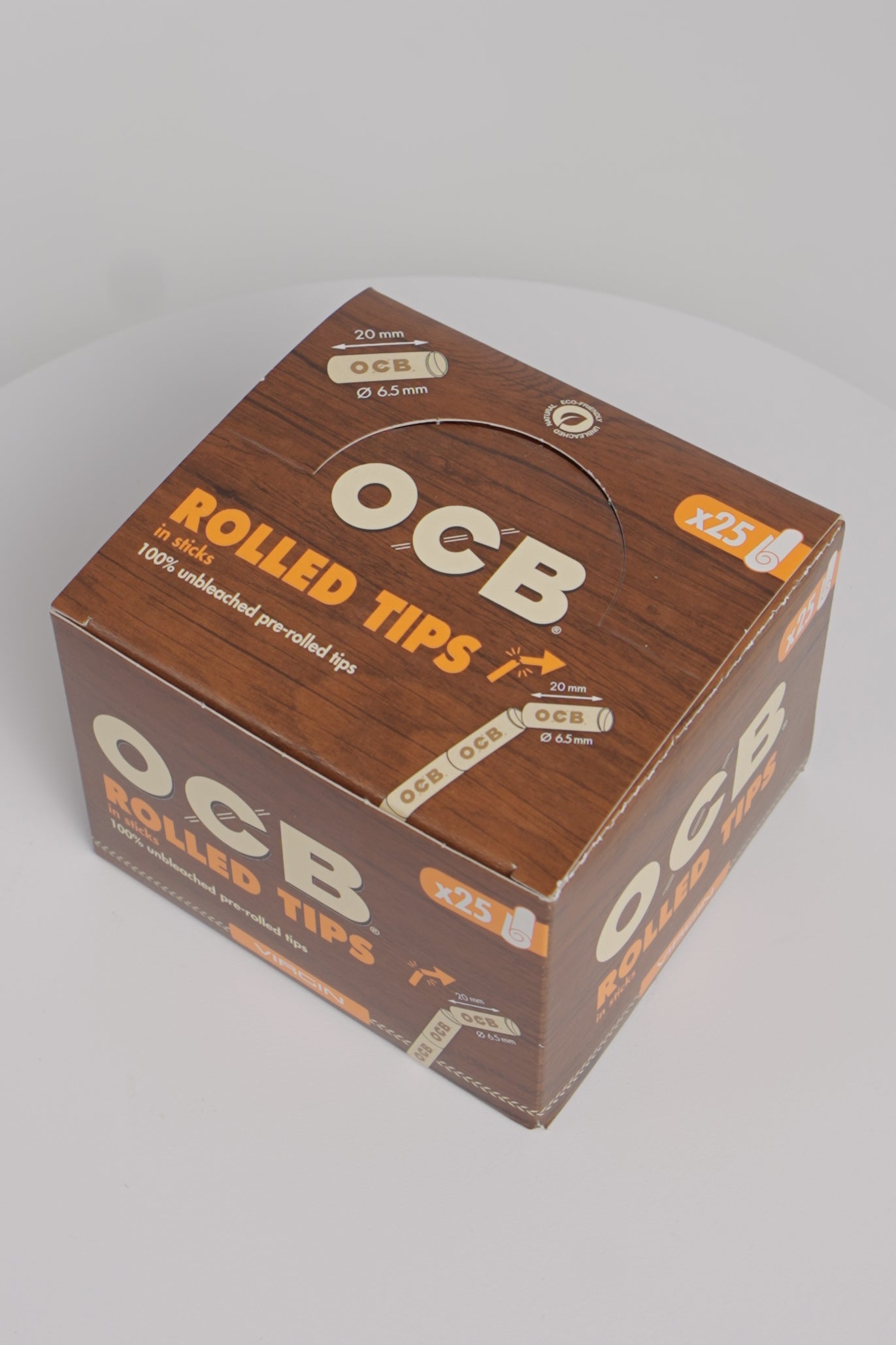 OCB Rolled Tips | Virgin | 20 x 25 Packs