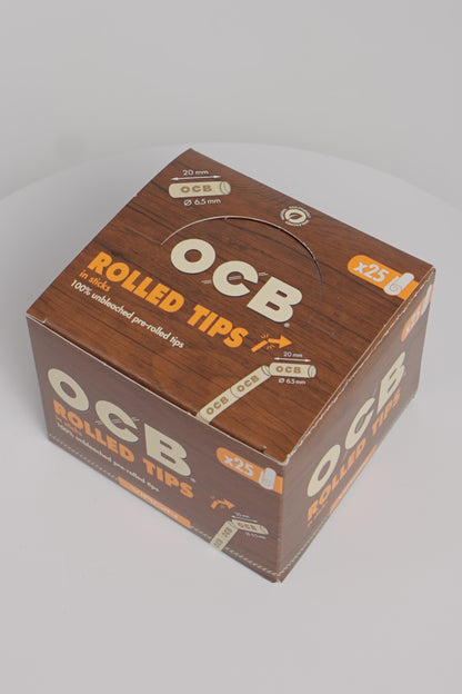 OCB Rolled Tips | Virgin | 20 x 25 Packs