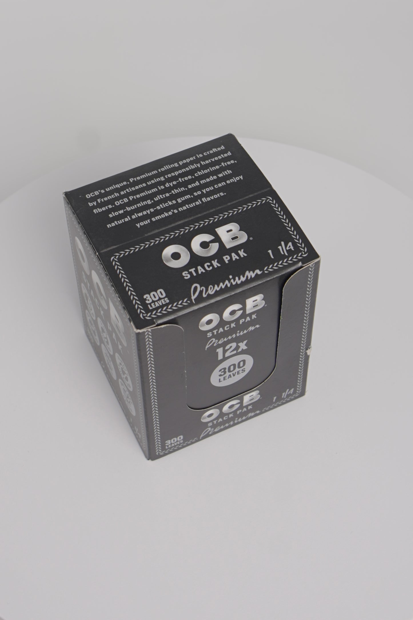 OCB Papers | Premium | 1 1/4 Stack Pak | 12 x 300 Leaves