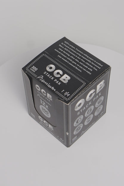 OCB Papers | Premium | 1 1/4 Stack Pak | 12 x 300 Leaves