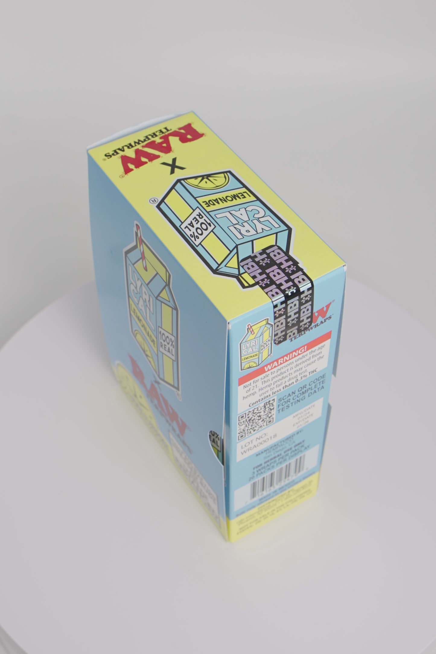 Lyrical Lemonade x RAW Papers | TERPWRAPS | 20 x 3 Pack