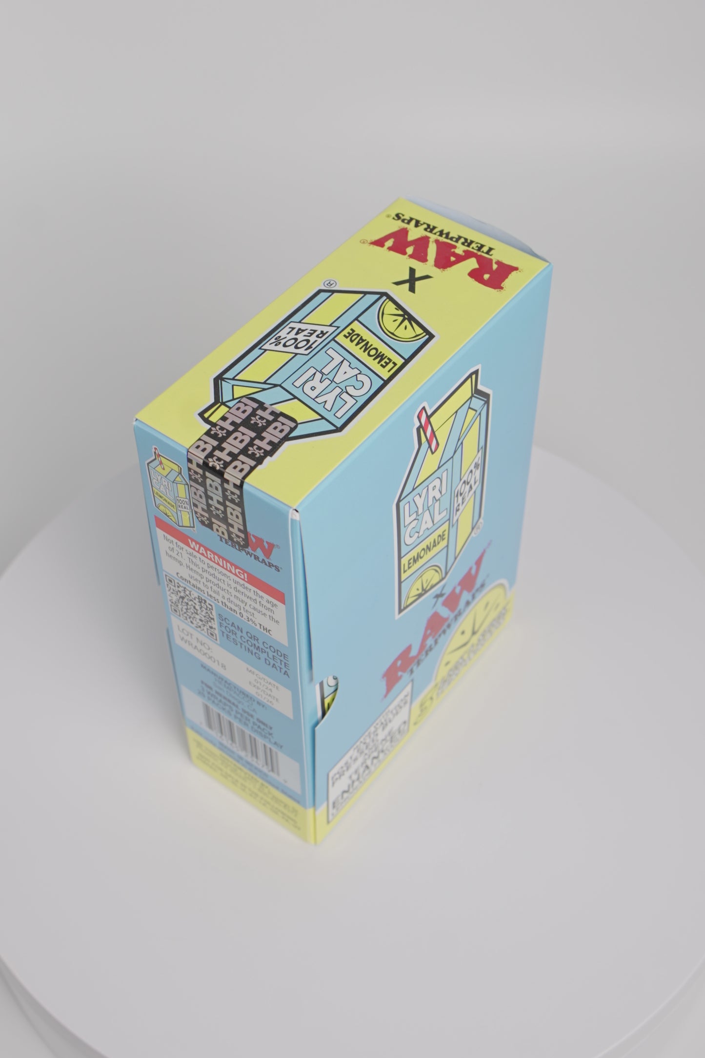 Lyrical Lemonade x RAW Papers | TERPWRAPS | 20 x 3 Pack