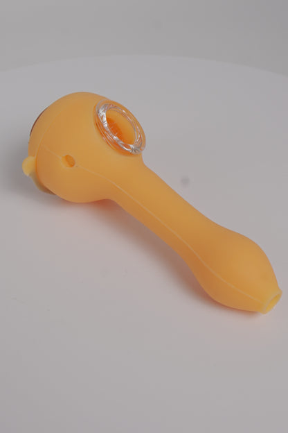 Silicone Hand Pipe | Rick & Morty Design | 5 Inch | Glow-In-Dark | 4 Count