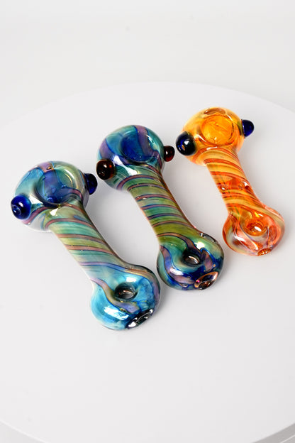 Colortube Spiral Spoon Pipe | 4 Inch | 3 Piece Pack