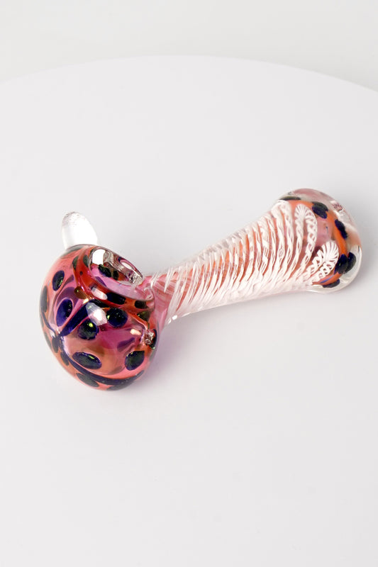Spotted Spiral Hand Pipe | 4 Inch
