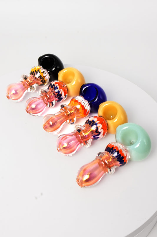Colortube Spoon Pipe | 3 Inch | 5 Piece Pack