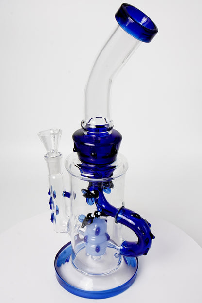 Glass Water Pipe | Bee Design | 12 Inch