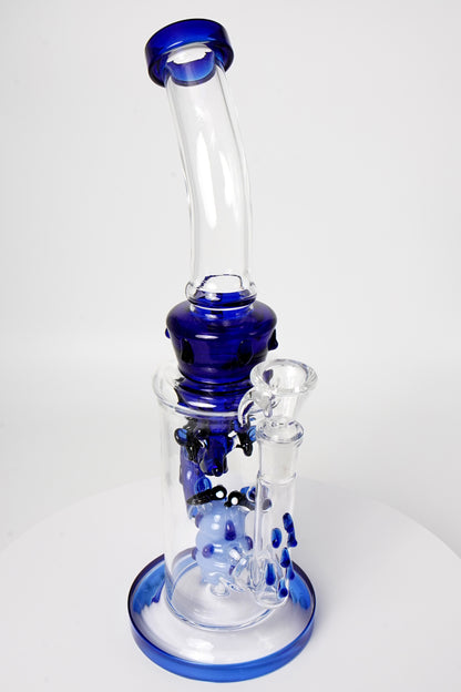 Glass Water Pipe | Bee Design | 12 Inch